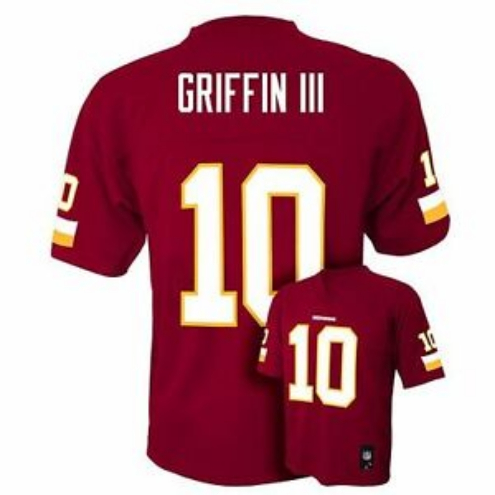 NFL Washington Redskins Red, White, And Gold RG3 Jersey